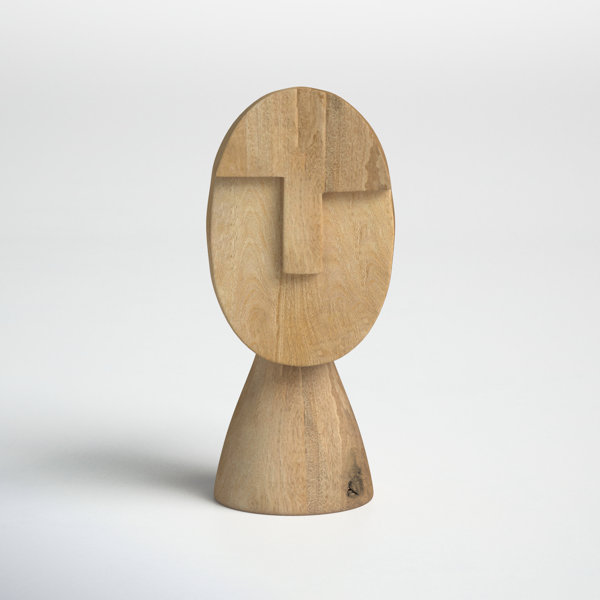 Arlinda Medium Wooden Head Sculpture collection Joss & Main